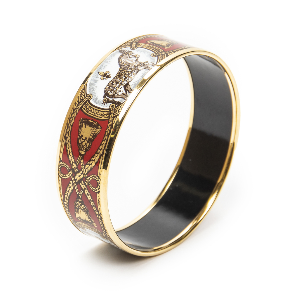 Hermes Enamel Bangle MM